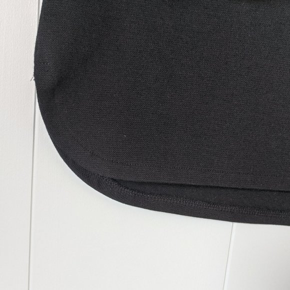 NEW Madewell Leather Trim Pique Ponte Dress S - Picture 3 of 10